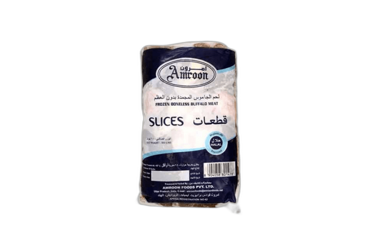 Amroon Frozen Buffalo Boneless Slice, 900g