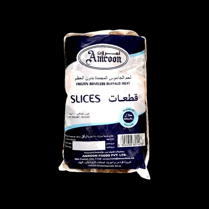 Amroon Frozen Buffalo Boneless Slice, 900g