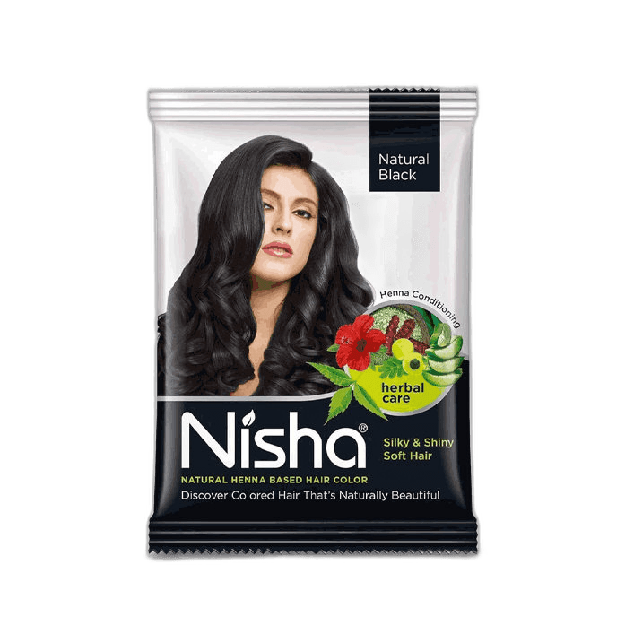 Nisha Henna Based Hair Color 10 g Black