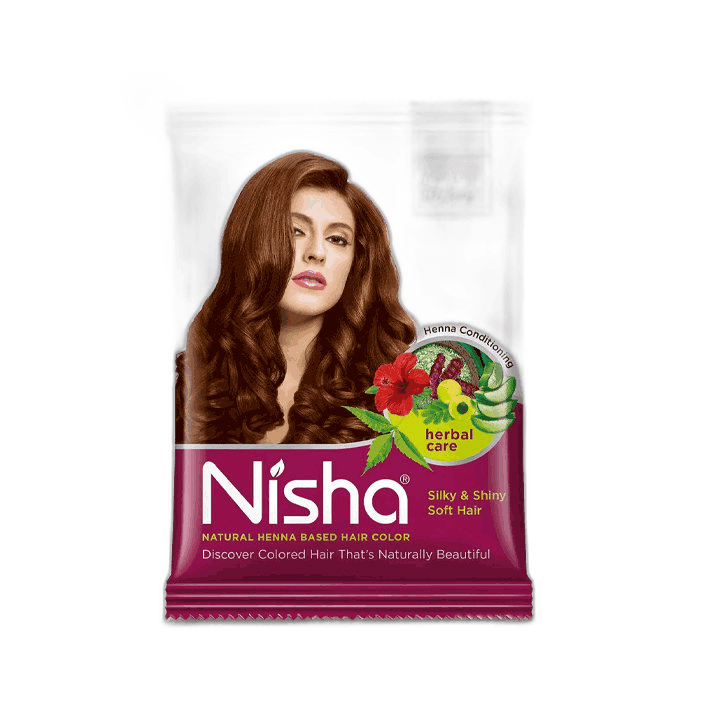 Nisha Henna Based Hair Color, 15g Brown