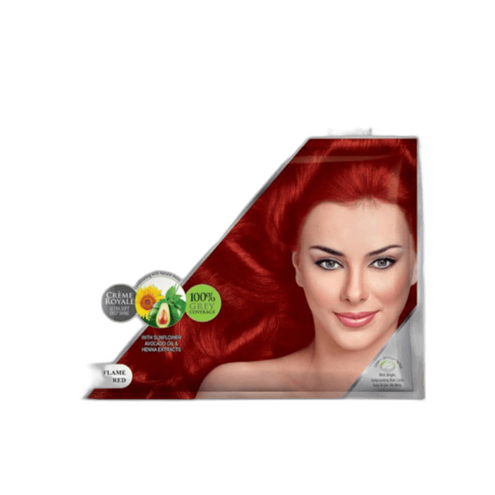 Nisha Cream Hair Colour Flame Red 20 g + 20 ml