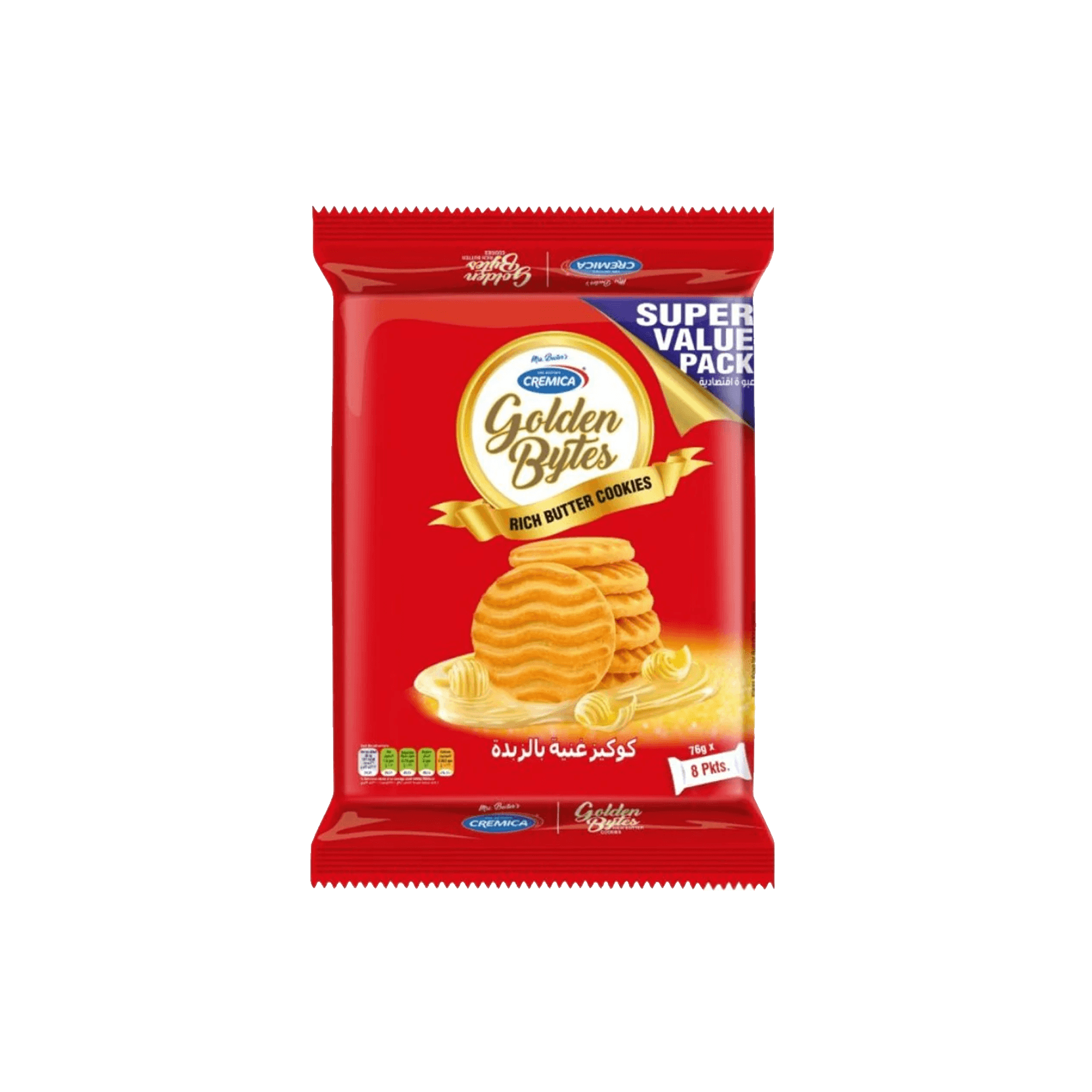 Cremica Golden Bytes Butter 8 x 76 g