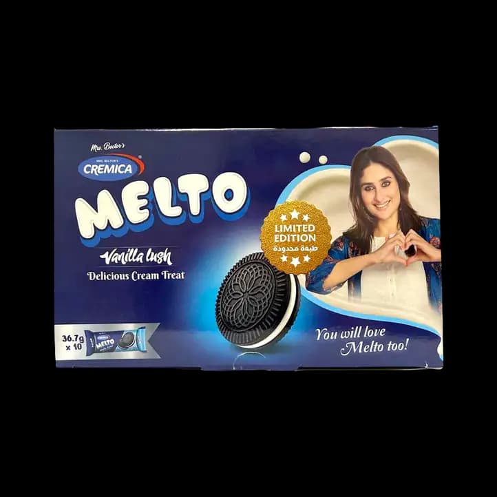 Cremica Melto Vanilla Cream Biscut 12 x, 36.7g