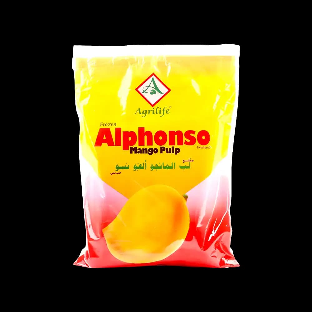 Agrilife Frozen Alphonso Mango Pulp, 1kg