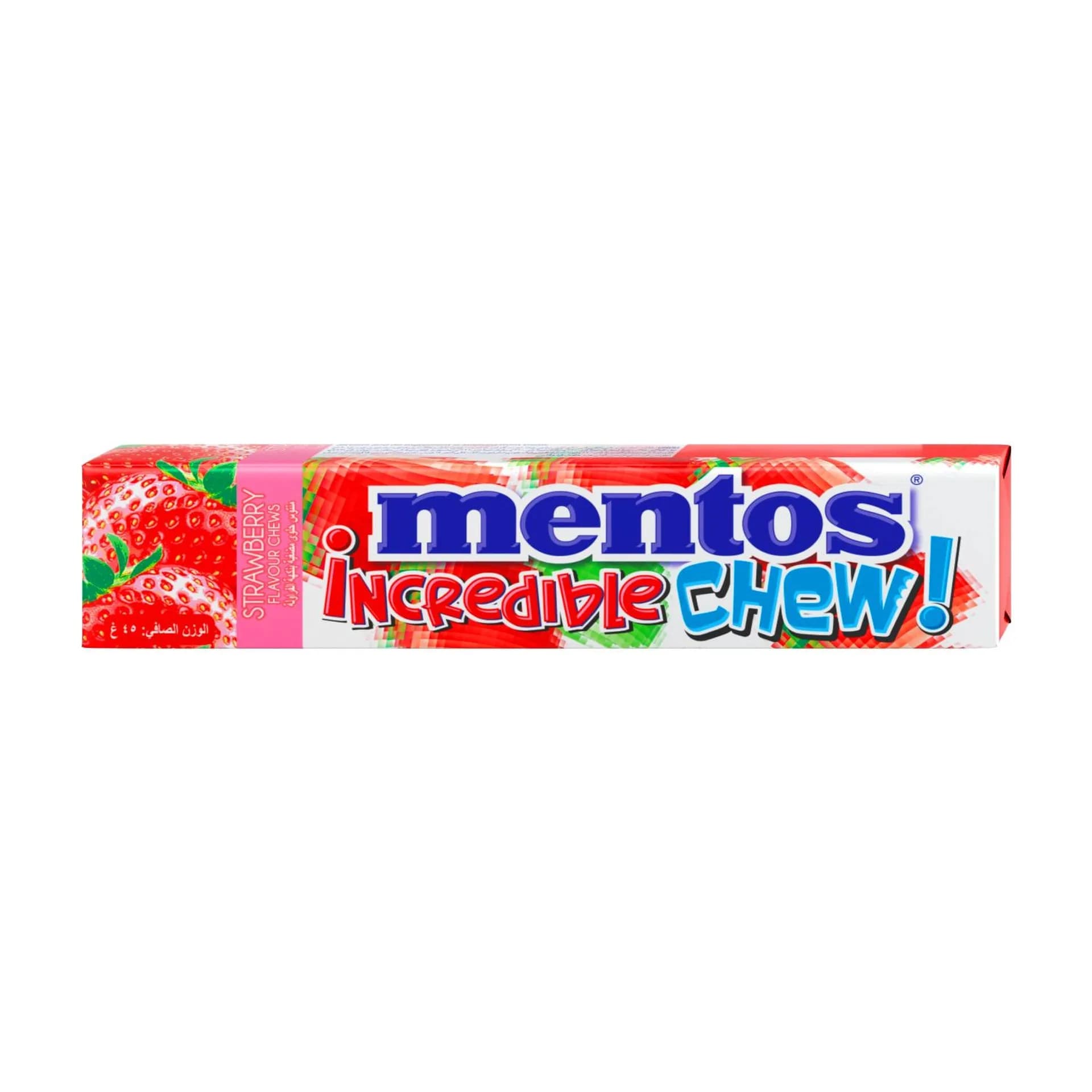 Mentos Incredible Chew Strawberry 45 g