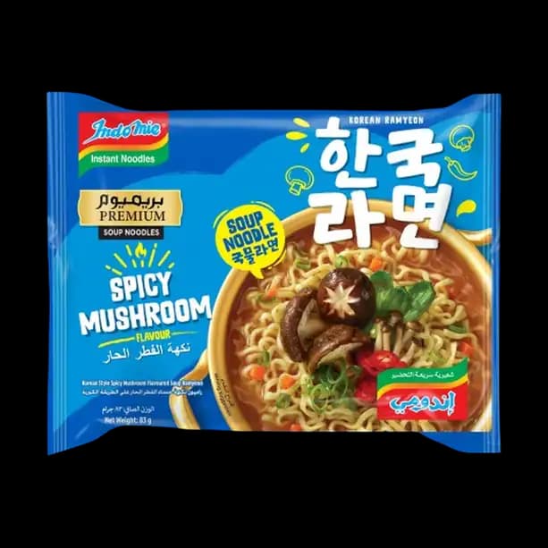 Indomie Korean Spicy Mushroom Soup Noodles 83 g