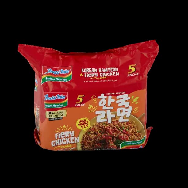 Indomie Korean Fiery Chicken Fried Noodles 5 x, 94g