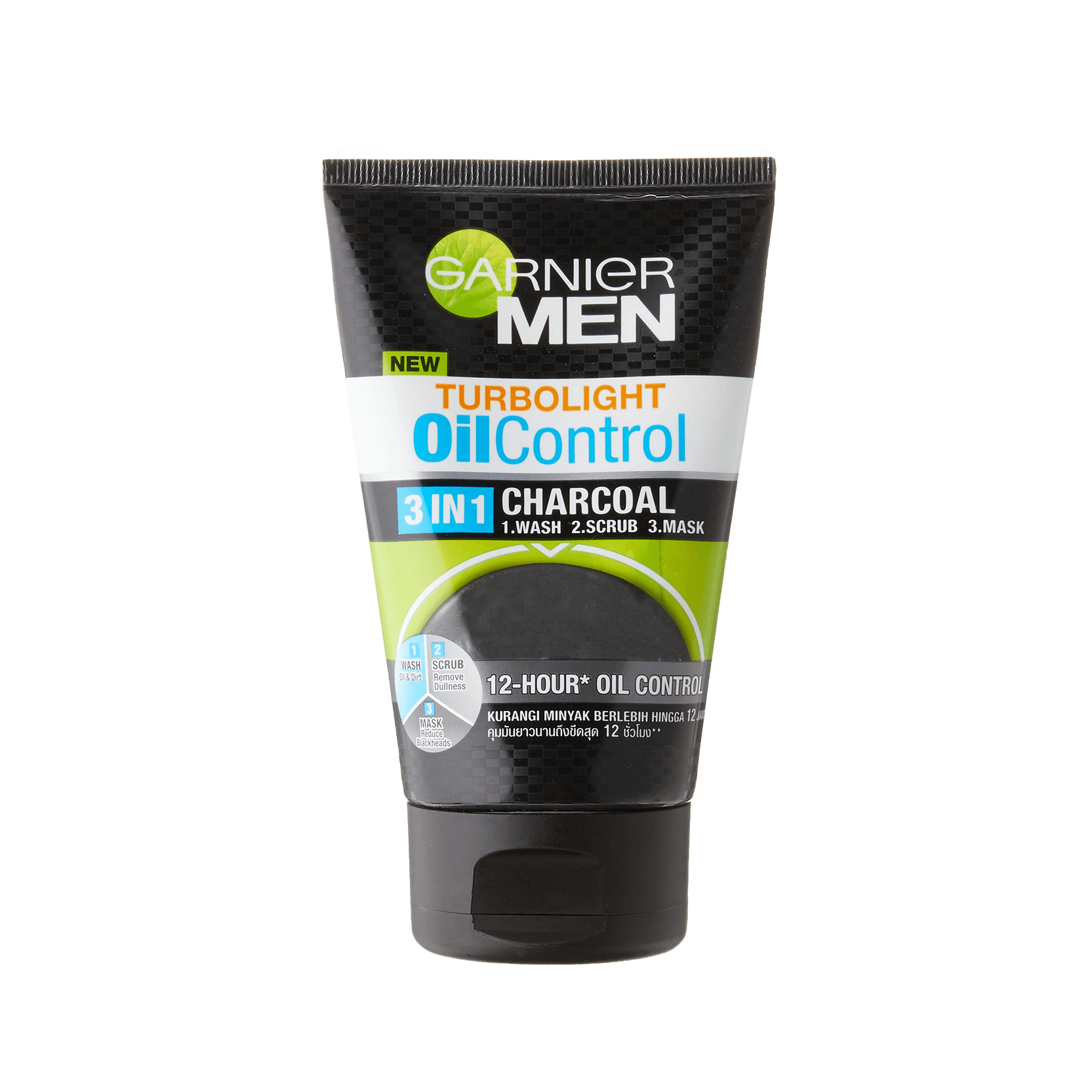 Garnier Oil Control 3 in 1 Charcoal FW, 100ml-Ind