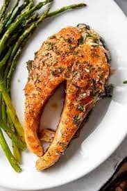 Salmon Steak with Garlic 350 g