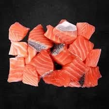 Norwegian Salmon Cubes Skin On 500 g
