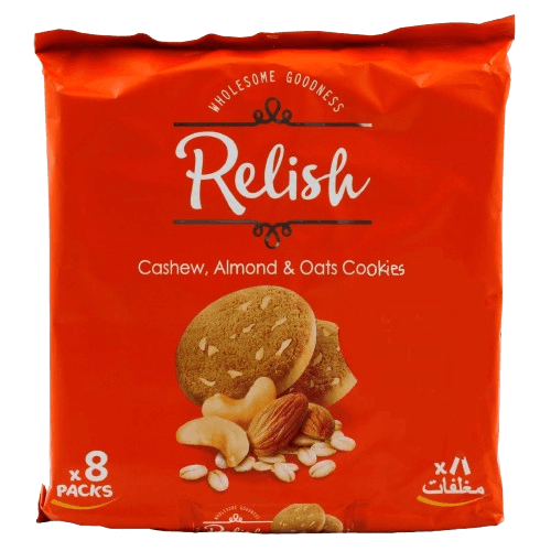 Relish Mixed Nut Almond & Cashew Cookies 70 g x 8