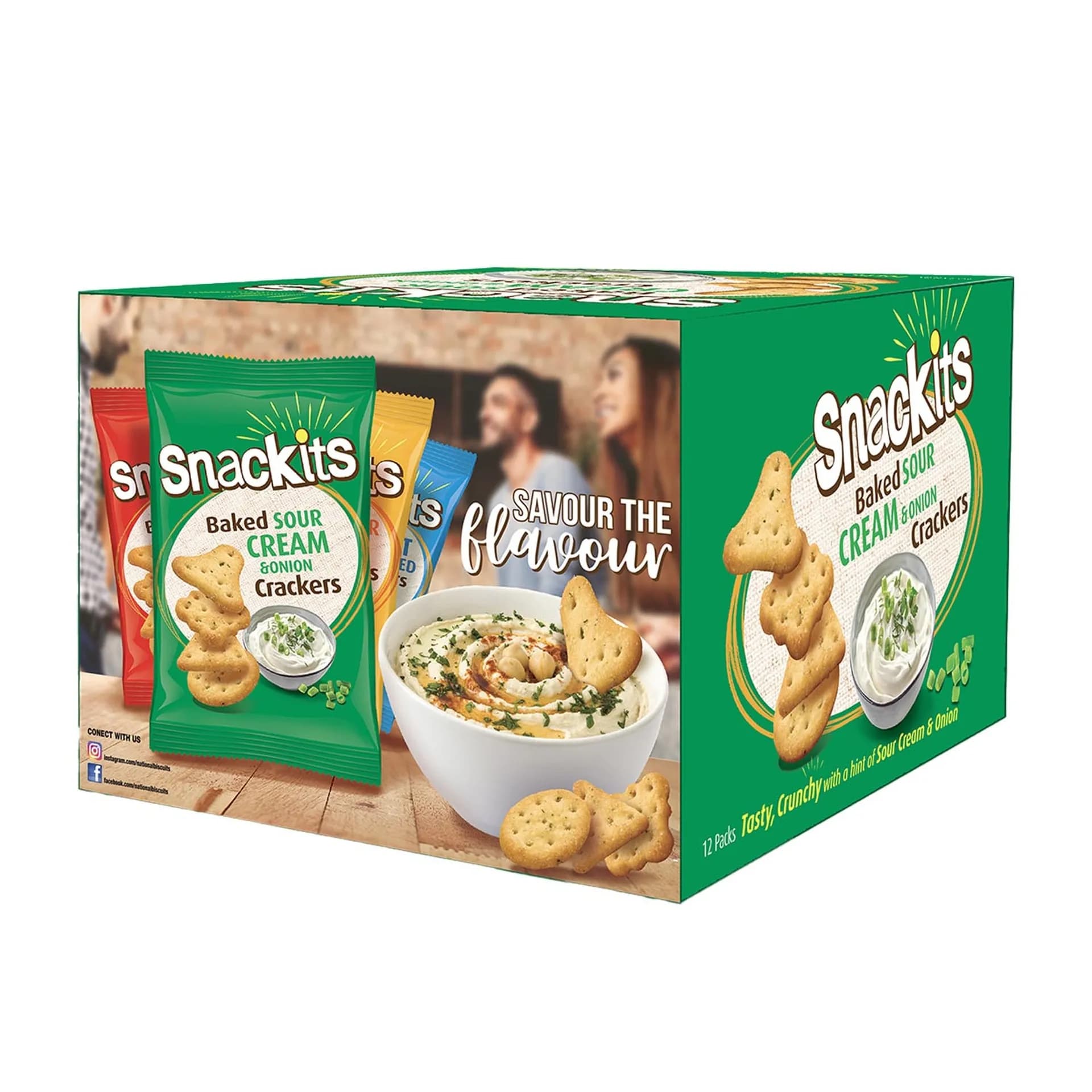 Nabil Snacks Cream and Onion 26/48 g x 12/8 pcs