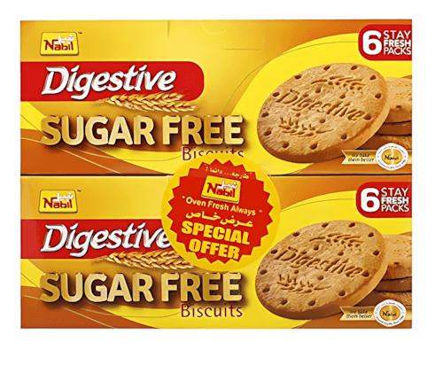 Nabil Sugar Free Digestive 2 x 250 g