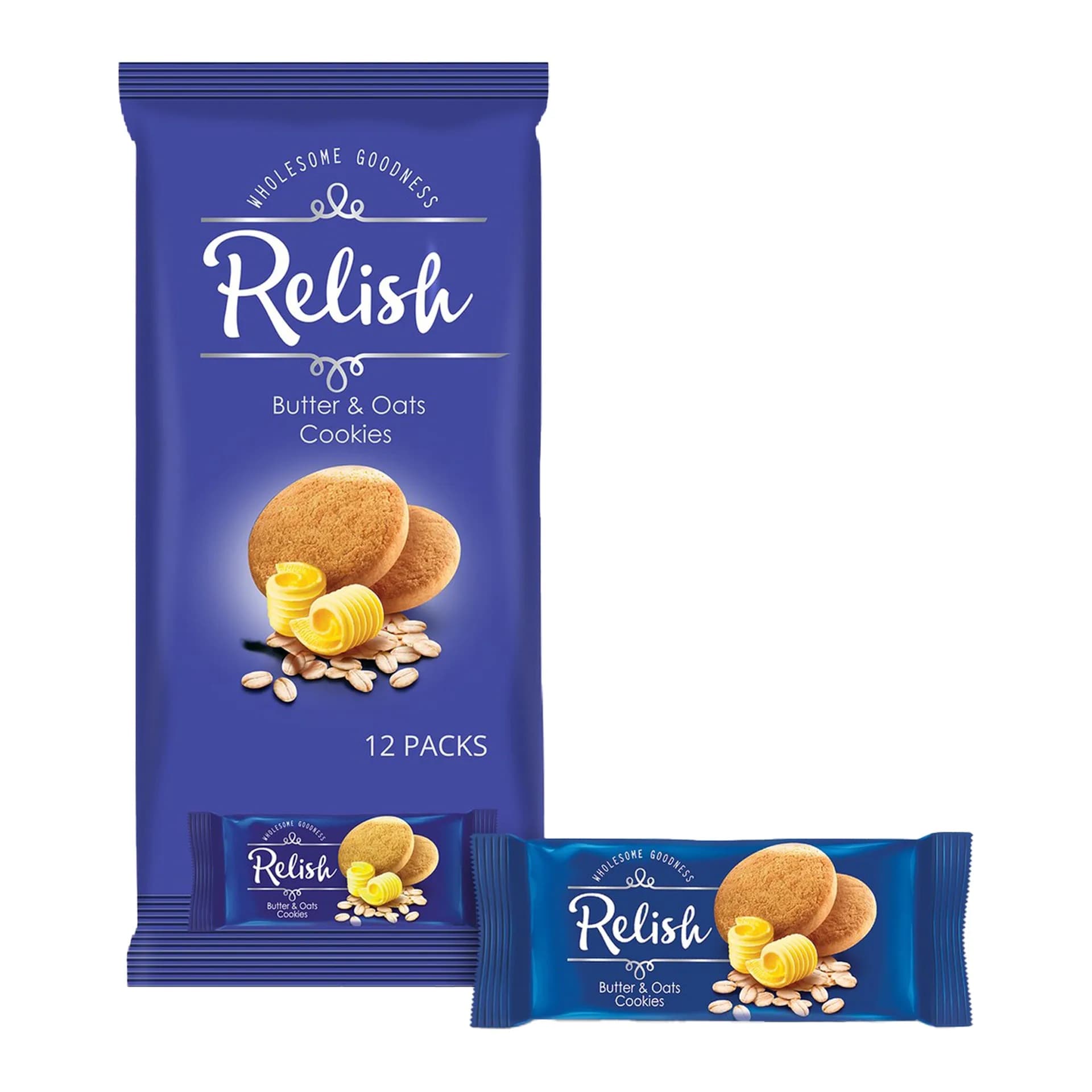Nabil Relish Butter and Oat Cookies 12 x 42 g