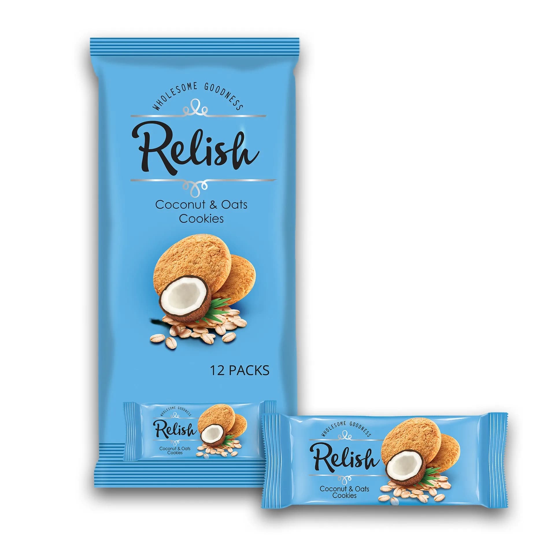 Nabil Relish Coconut and Oat Cookies 12 x 42 g