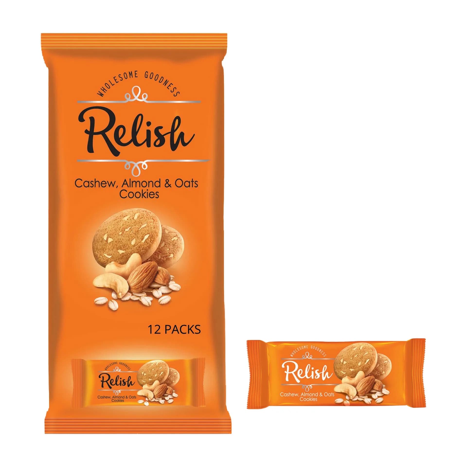 Nabil Relish Cashew Almond + Oats Cookies 42 g x 12