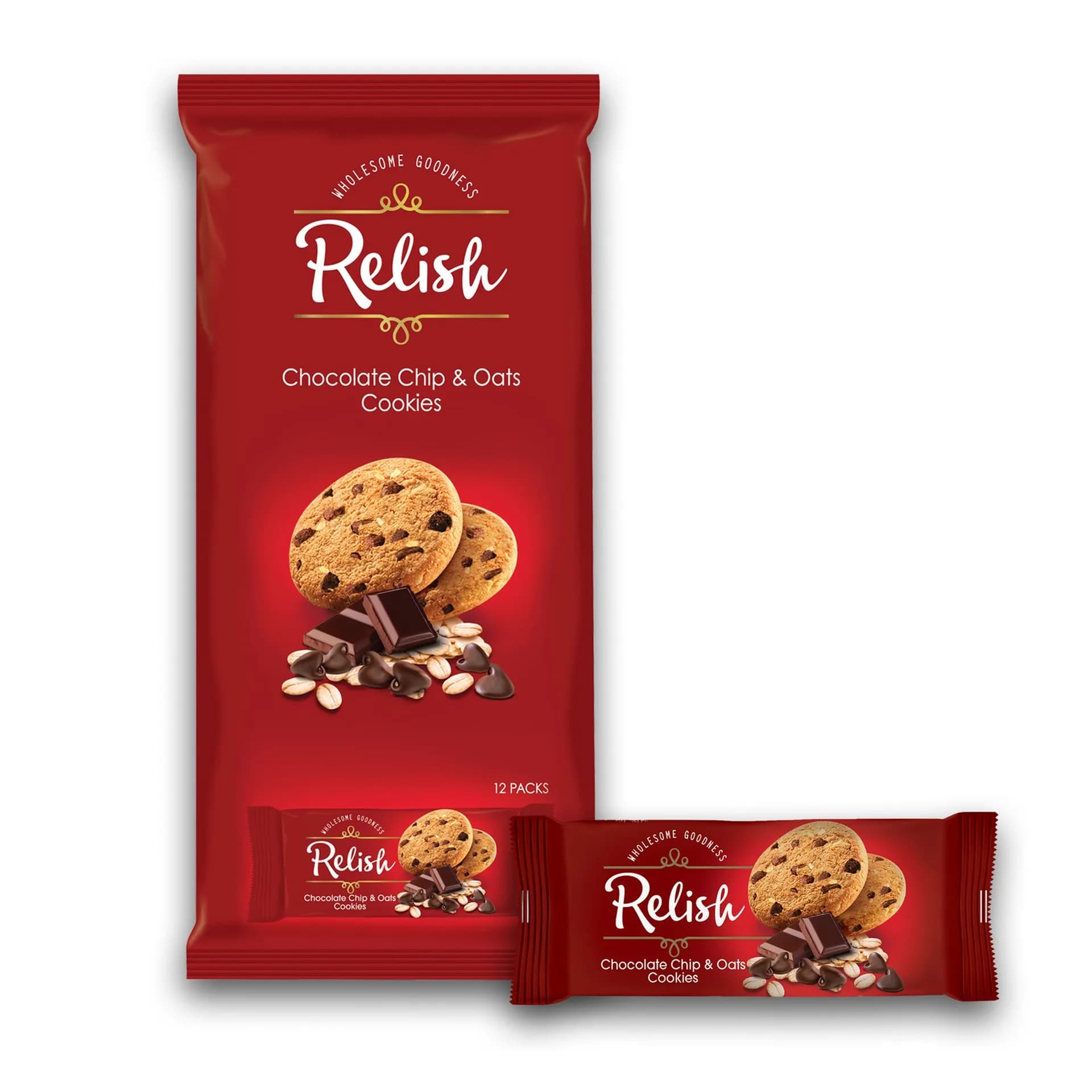 Nabil Relish Chocolate Chip & Oat Cookies 42 g 12