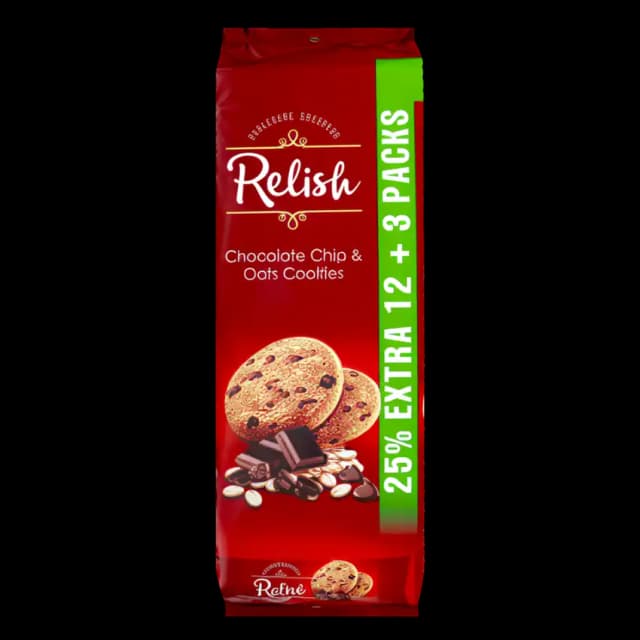 Relish Choco & Oats Cookies 42 g (12+3)
