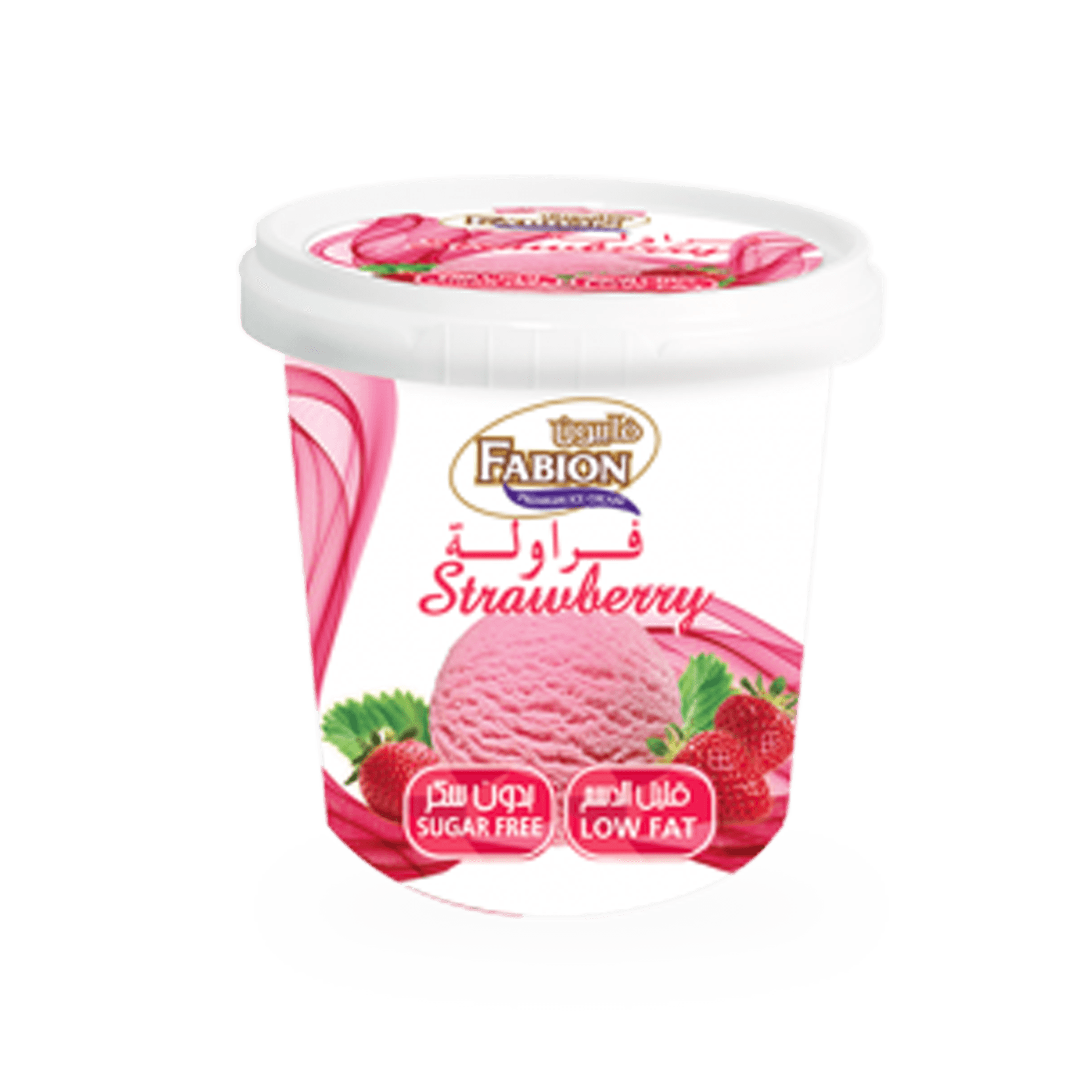 Fabion Ice Cream Sugar Free Strawberry 125 ml