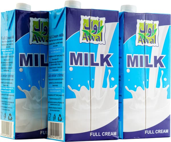 Awal Full Cream Milk 4 x 1 L