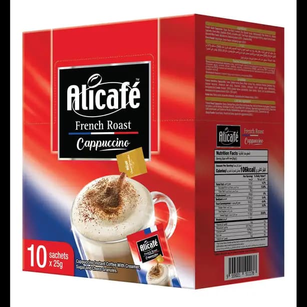 Alicafe Roast Cappuchino Inst Coffee French 10 x, 25g