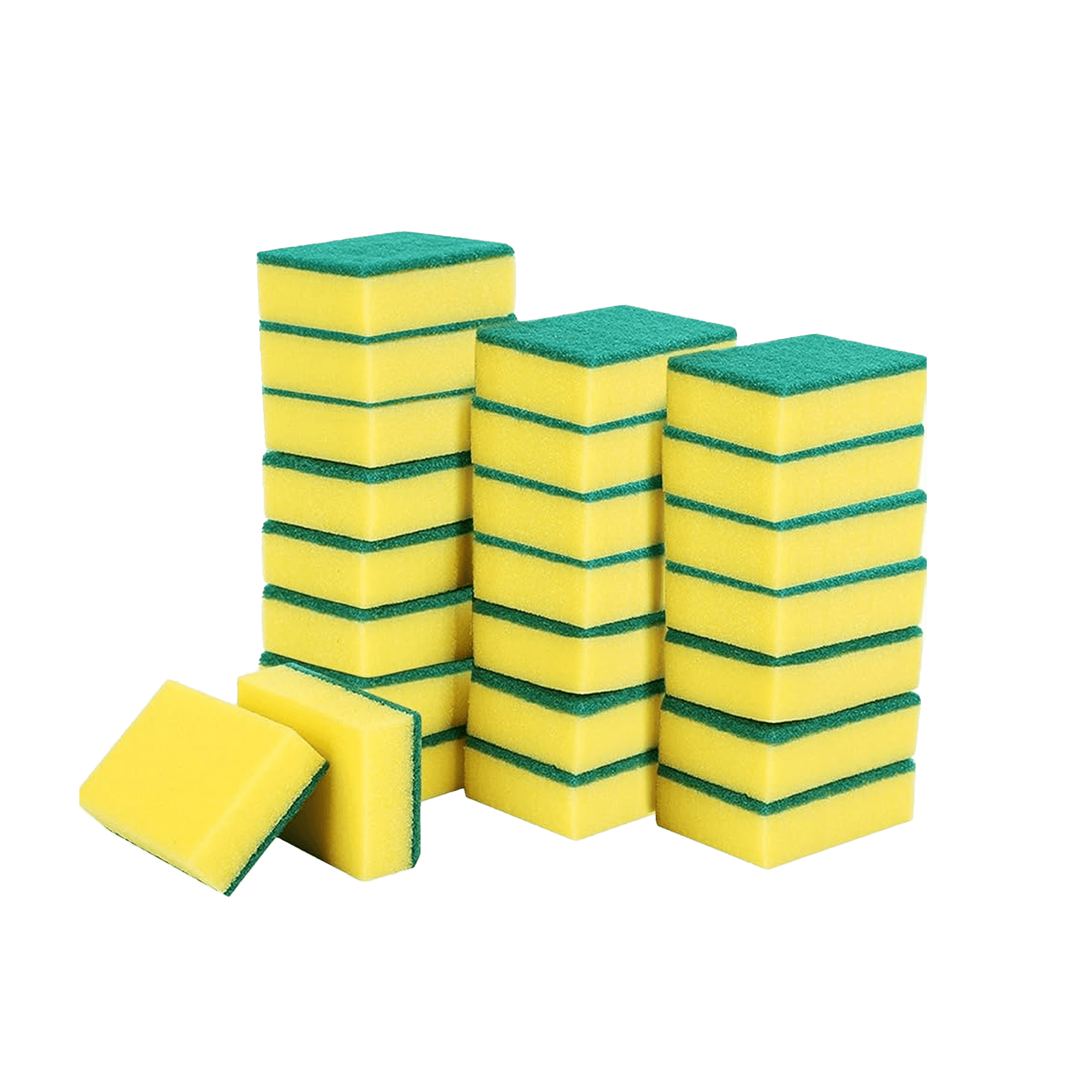 3 cm Thickness Sponge with Scrubber (20 pcs/BAG)