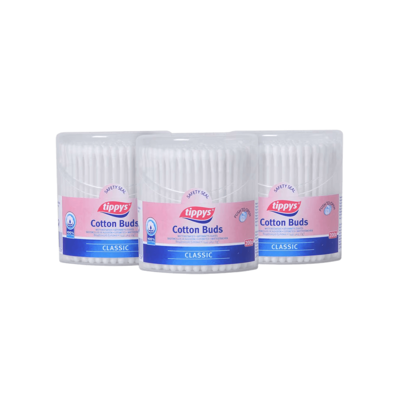 Tippys Ear Buds Drum 3 Pack*200s