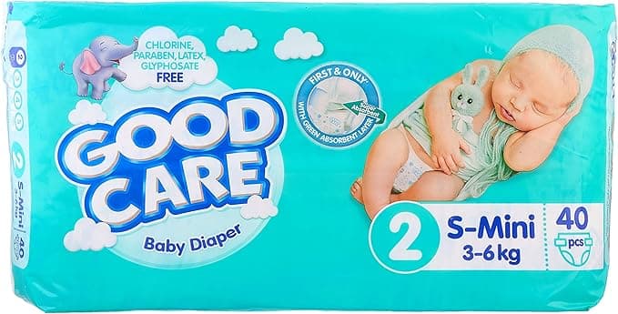Goodcare Baby Diaper Small 3-, 6kg 40s