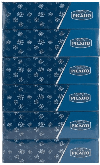 Picasso Soft Facial Tissue 2 Ply 6 Pack* 150 Sheet