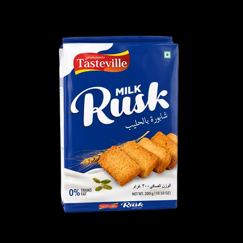 Tasteville Milk Rusk, 300g