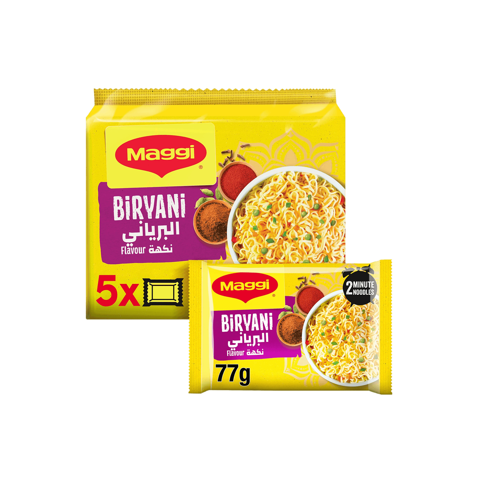 Nestle Maggi 2 Minn Biryani Masala 5 x, 77g