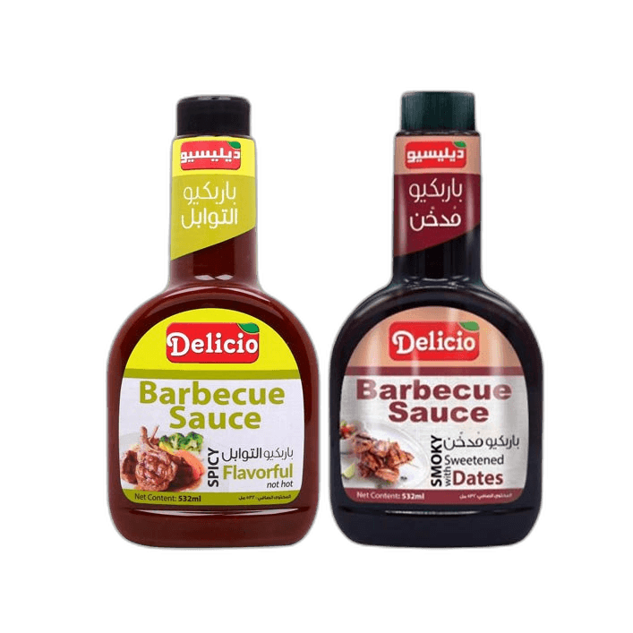 Delicio Assorted BBQ Sauce 2 x 532 ml