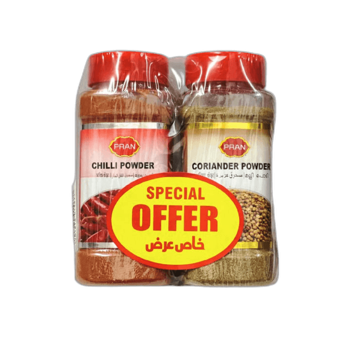 Pran Chilly Powder 225 g + Coriander Powder 180 g