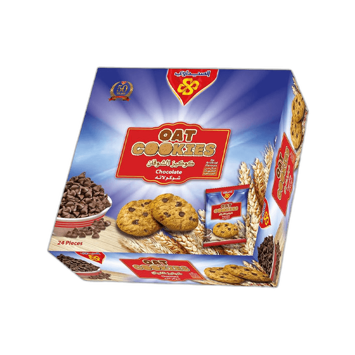 Al Seedawi Oat Cookies Chocolate 24 x 9 g Twin Pack