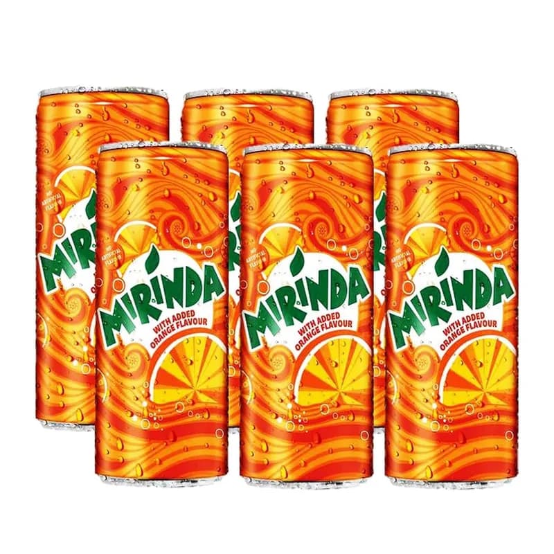 Mirinda Orange Can 6 x 250 ml