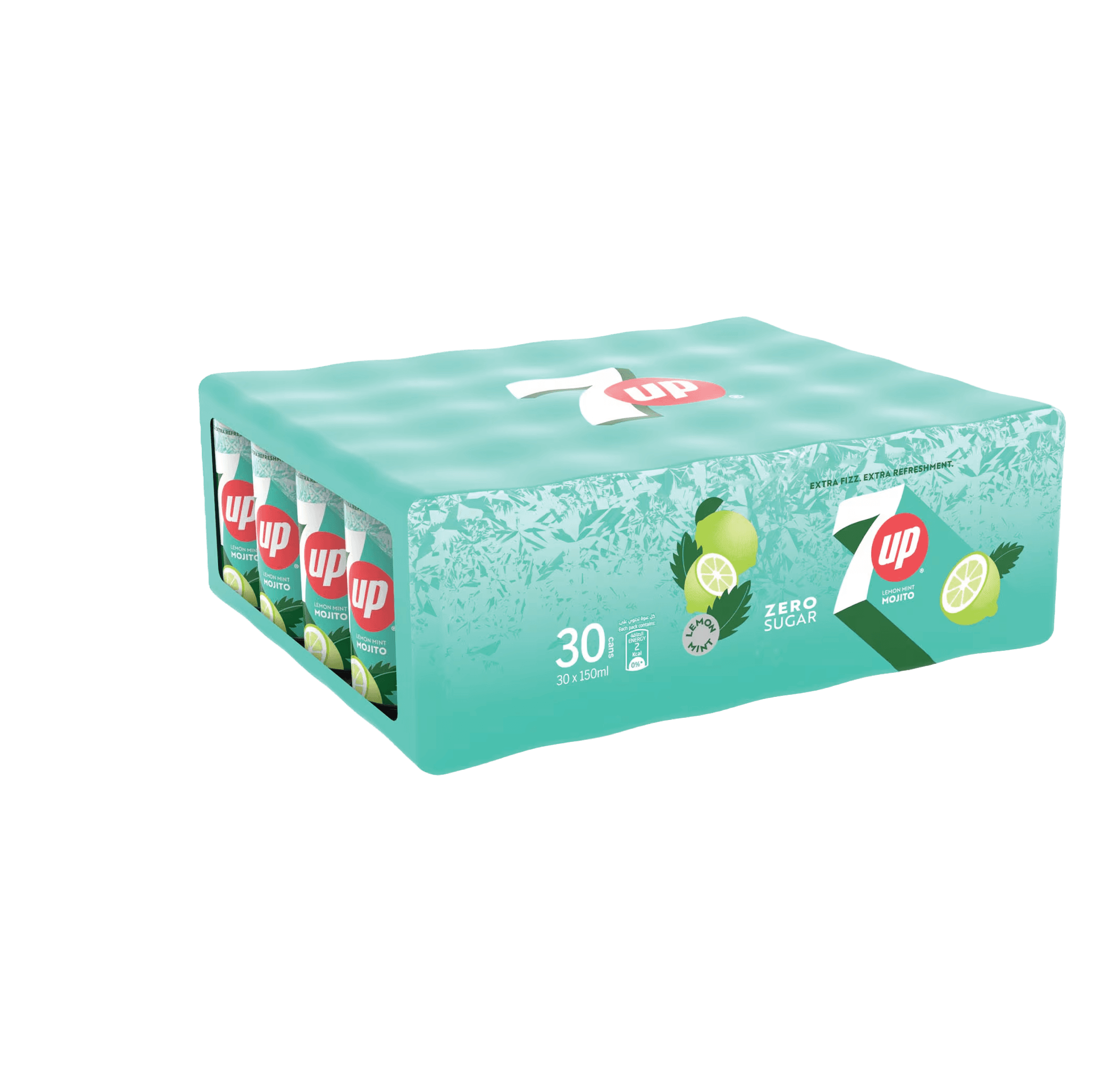 7UP Mojito Lemon Mint Zero Sugar Can 150 ml x 30