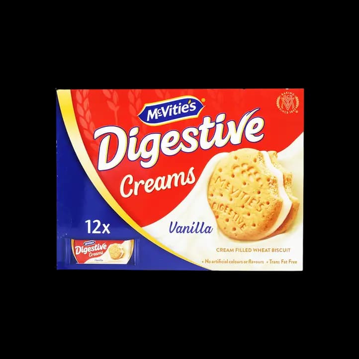 Mcvities Digestive Cream Vanilla 12 x, 40g