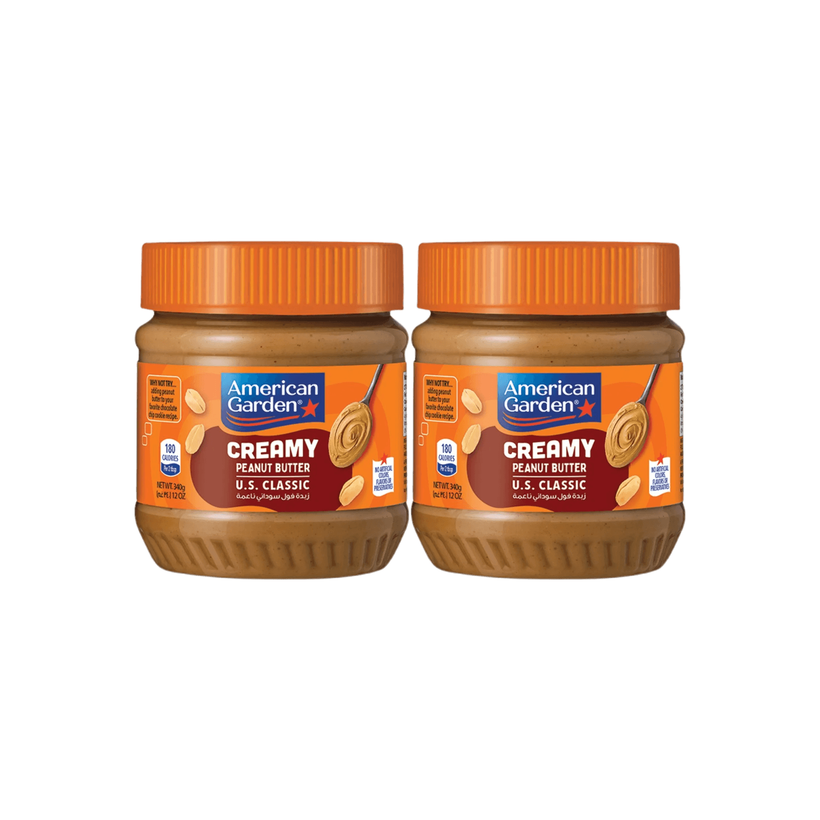 American Garden Peanut Butter Creamy 2 x 340 g
