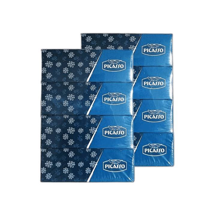 Picasso Soft Facial Tissue 2 Ply 8 Pack* 150 Sheet