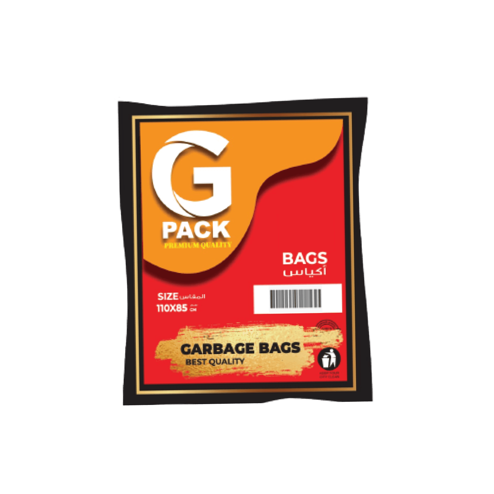 G Pack Garbage BAG (10glon)(30 BAG)-3 pcs