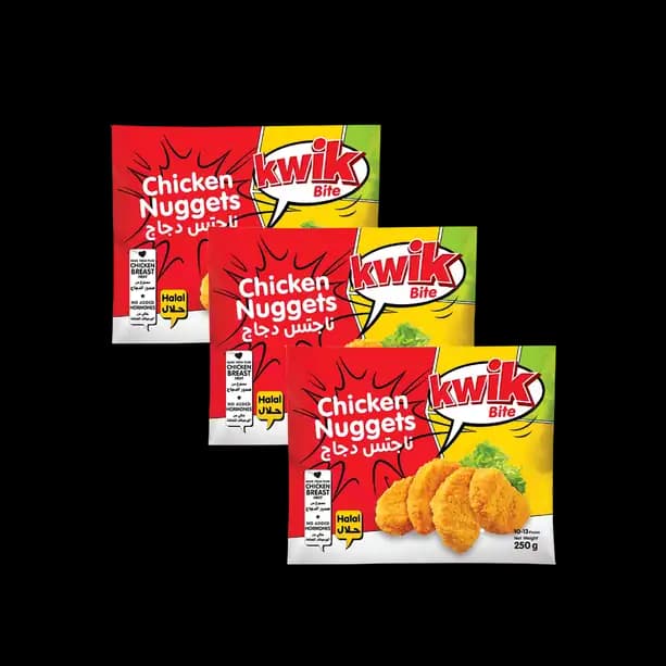 Kwik Bite Chicken Nuggets 3 x, 250g