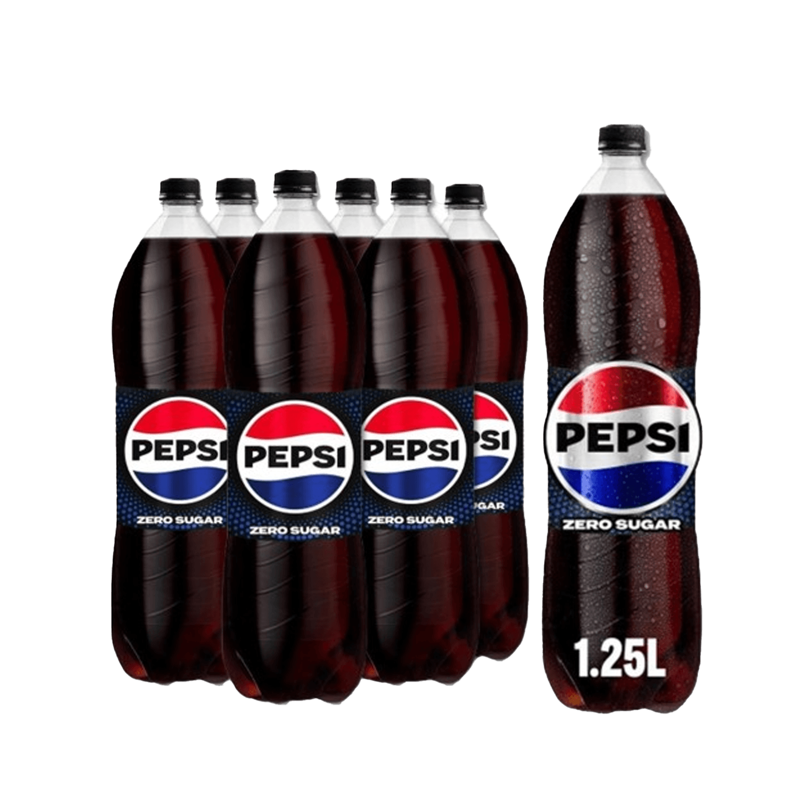 Pepsi Zero Sugar Pet Bottle 6 x 1.25 L
