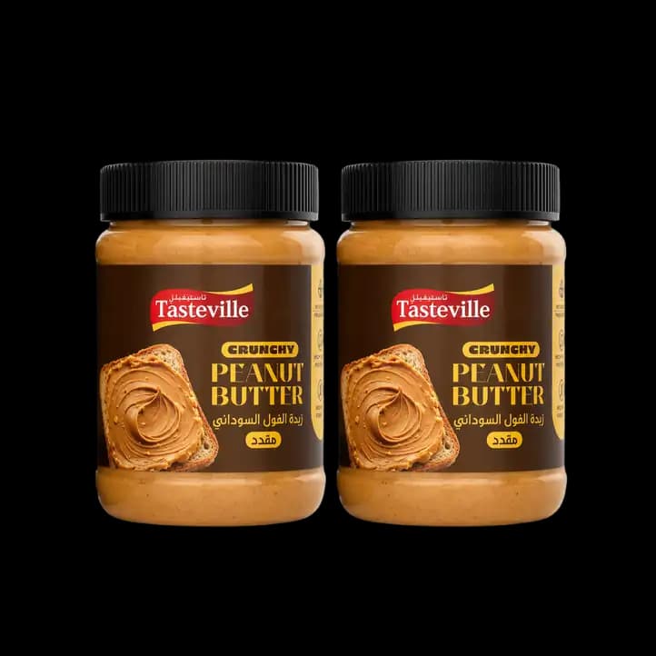 Tasteville Peanut Butter Crunchy, 510g x 2