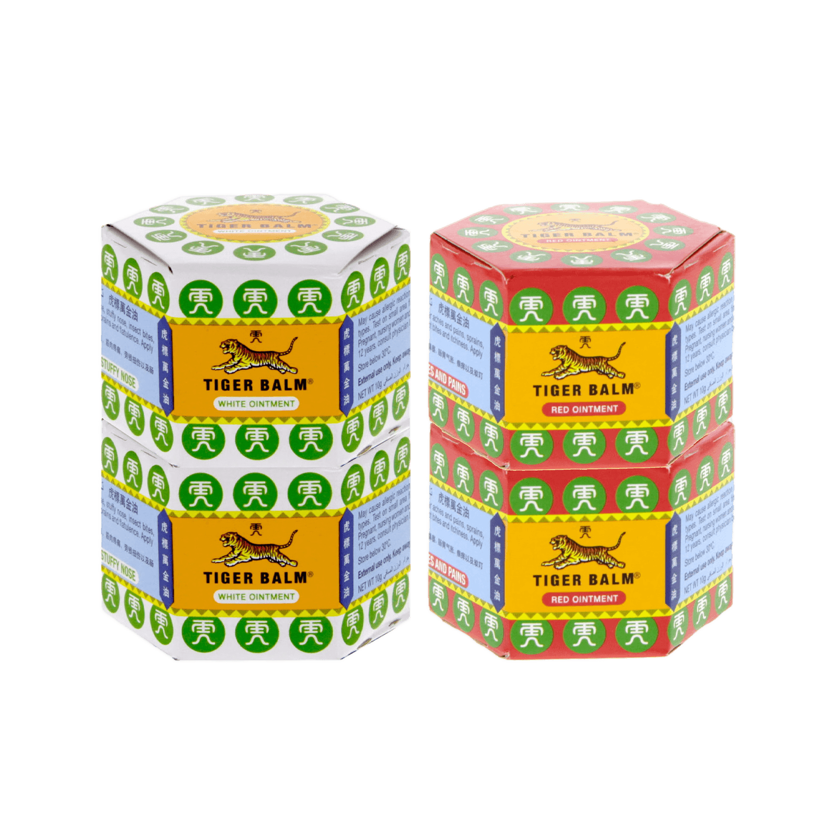 Tiger Balm Assorted 4 x 19.4 g