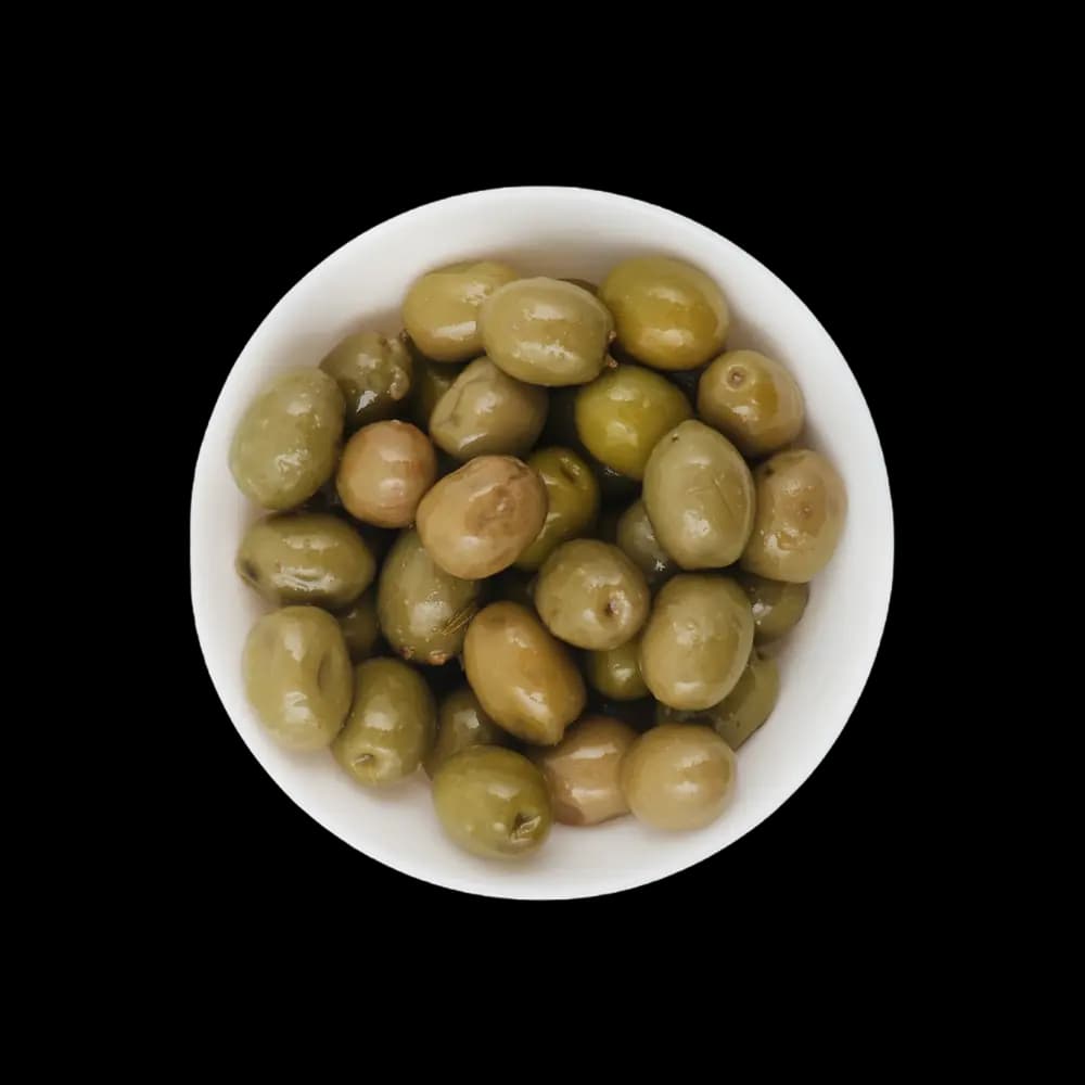 Spanish Whole Green Olives, 250g