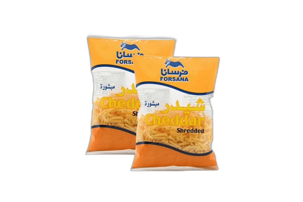 Forsana Shredded Cheese Cheddar 2 x 200 g