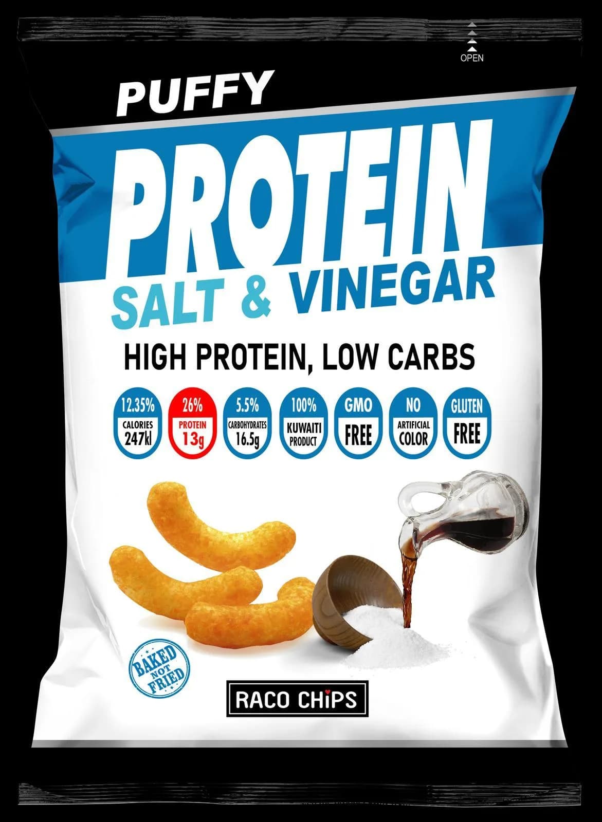 Raco Protein Puffs Salt & Vinegar 50 g