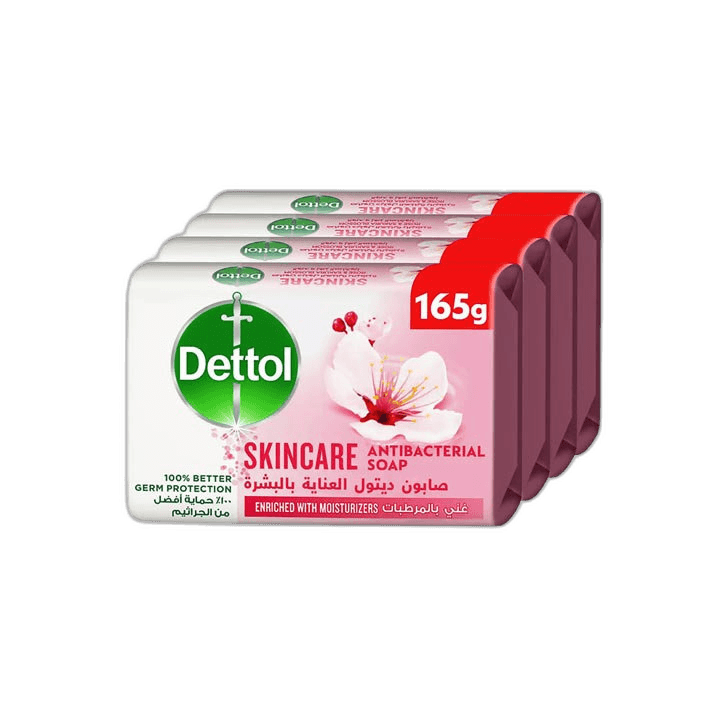 Dettol Skin Care Pink Soap 4 x, 165g