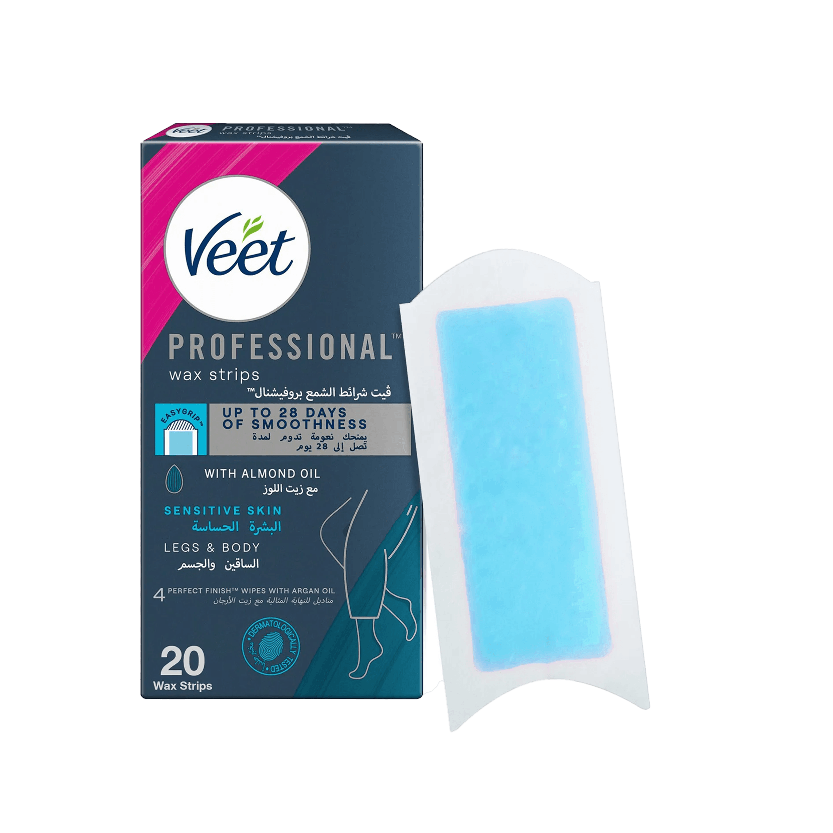 Veet Cold Wax Strips Sensitive 20 Pack