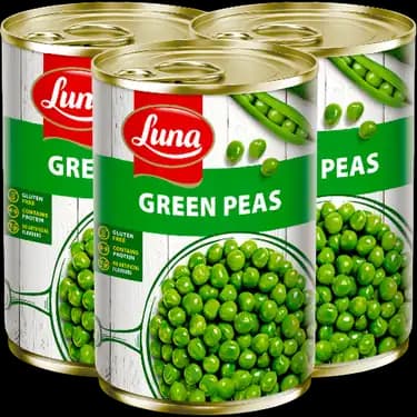 Luna Green Peas 3 x, 380g